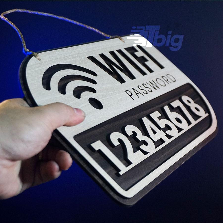 Bảng decor TW07 wifi password treo tường gỗ cắt laser trang trí quán, homestay độc lạ thiết kế tinh tế