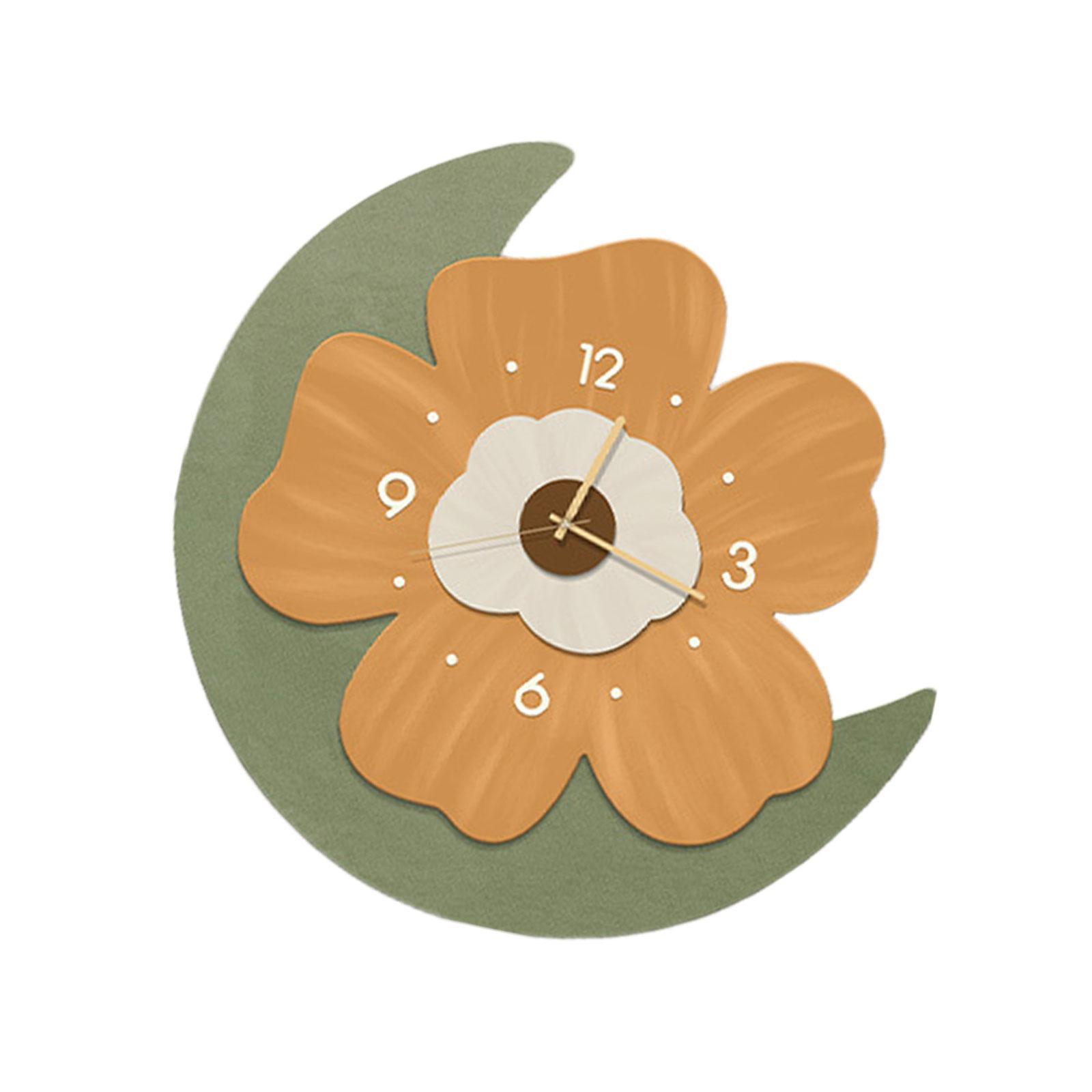 Wall Clock Art Clock Mute Minimalist Modern Ornament Decorative Clock for Study Room Home Living Room Dining Room Decoration