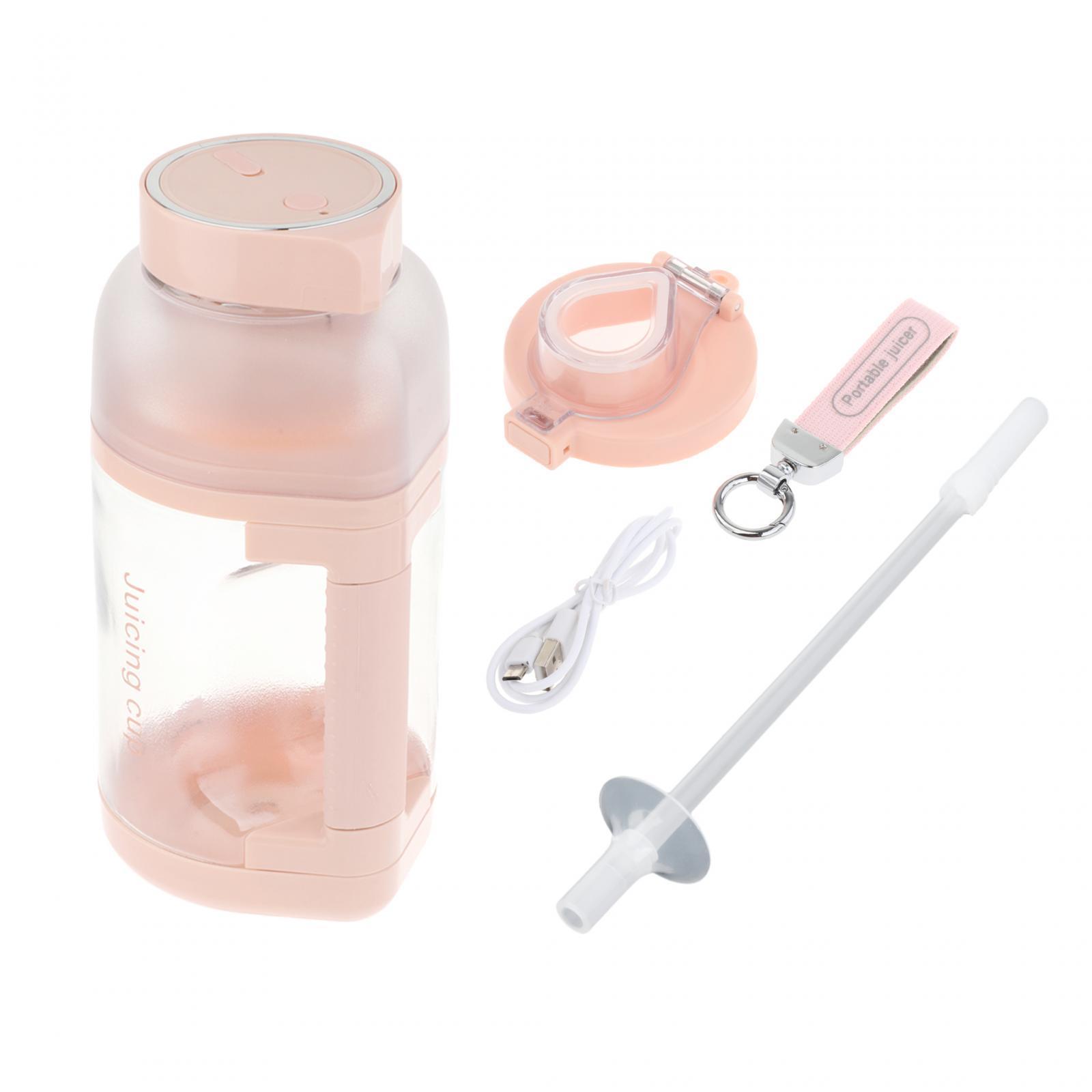USB Electric Juicer Cup Personal Mini Blender 1500ml Fruit Juice Mixer Shakes Juicer Cup for Smoothies Grapefruits Birthday Gift Sports Home