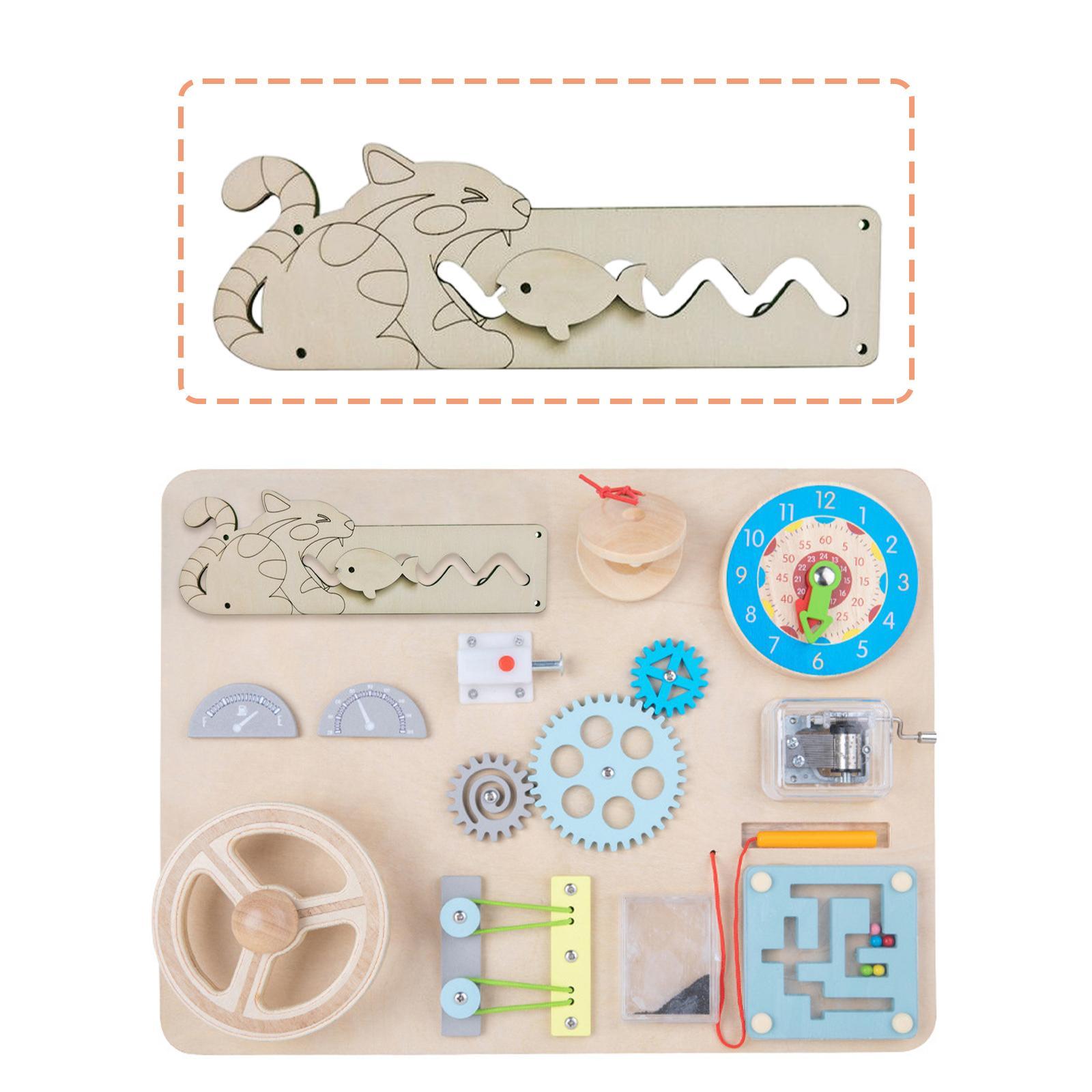 Sensory Board Accessories Cognition Toy Game for Kids Boy Birthday Gifts