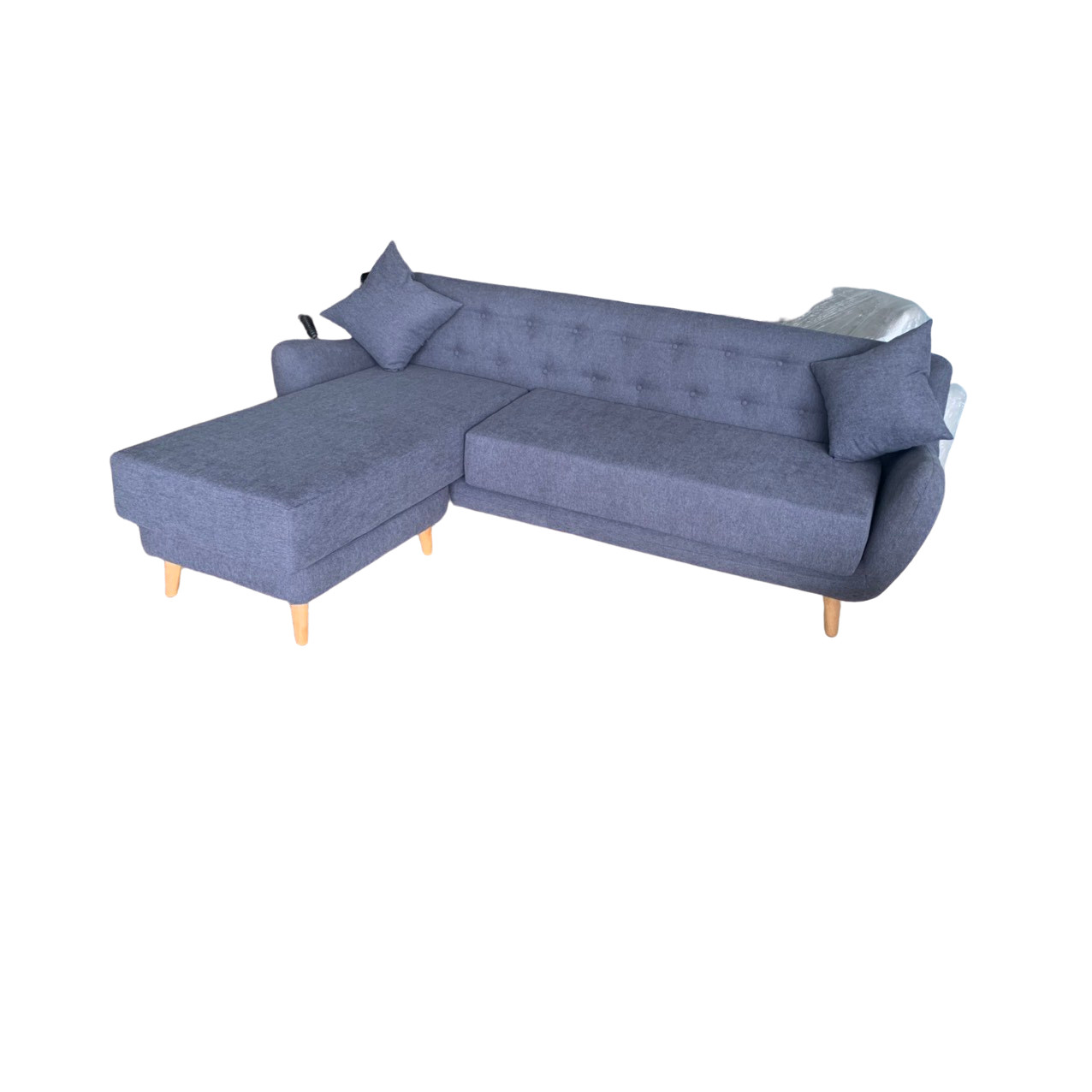 Sofa góc linh hoạt Juno Sofa dòng nệm lò xo 20 cm (xám)