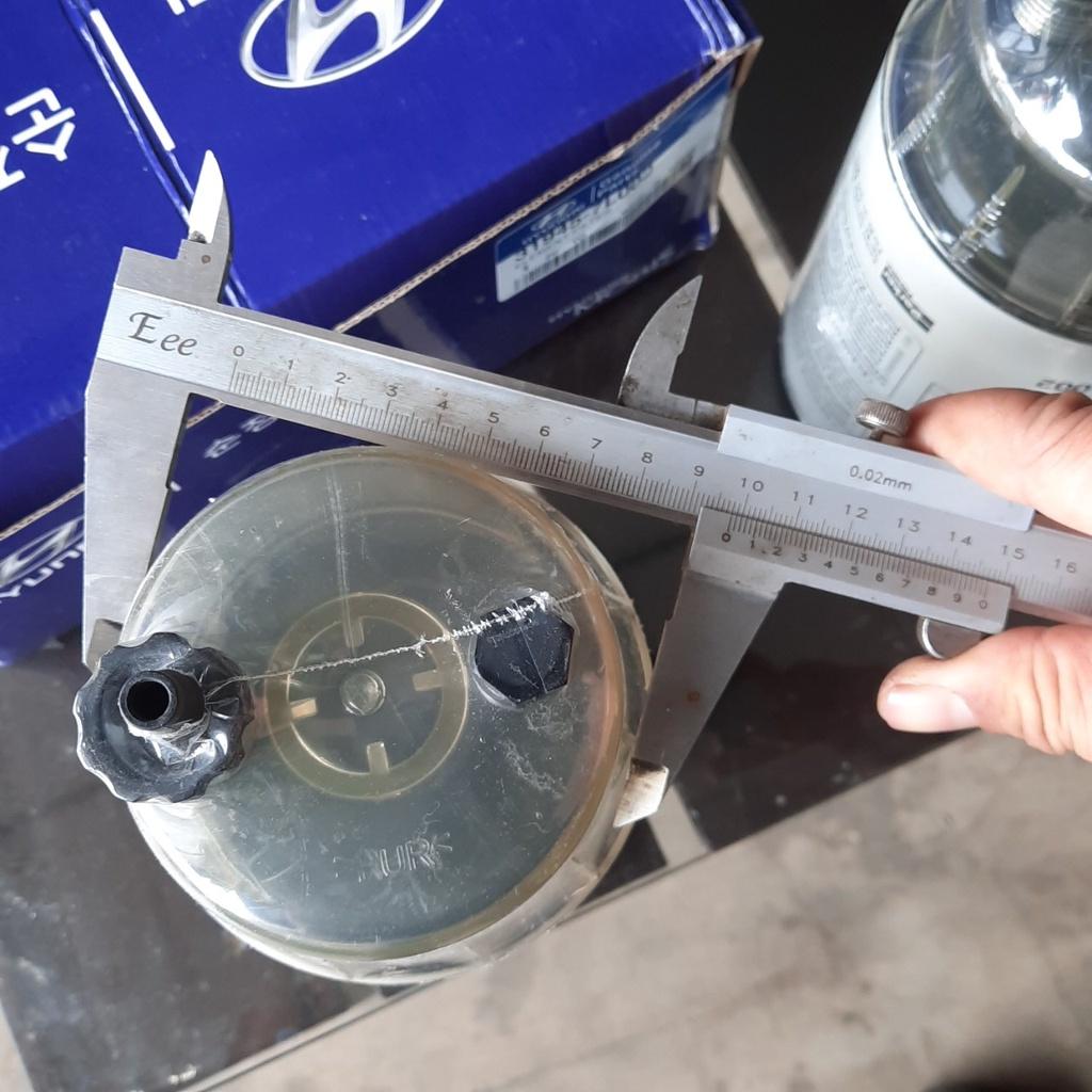 Lọc nhiên liệu xe Hyundai 5 tấn, 8 tấn, Hyundai County điện, mã lọc 31945-7L002, hàng Hyundai Mobis xanh