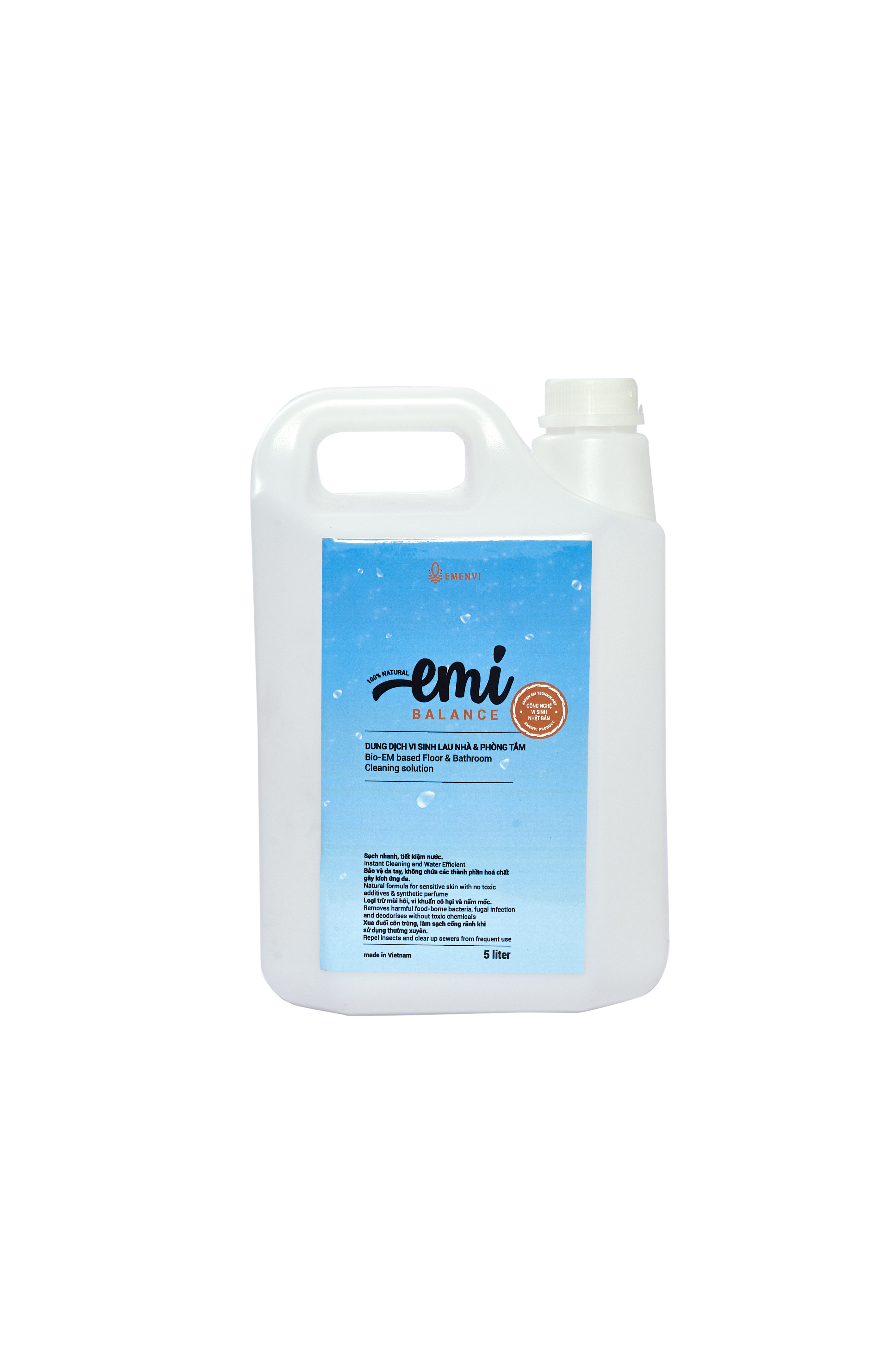 Dung dịch vi sinh lau nhà & phòng tắm 5l