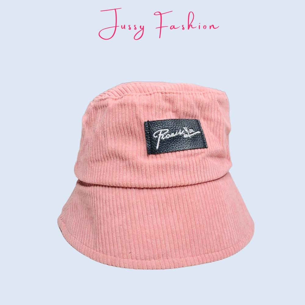 Mũ Bucket Promise You Nón Tai Bèo Nam Nữ Vành Cụp Jussy Fashion Chất Vải Nhung Mịn Nhiều Màu Form Unisex