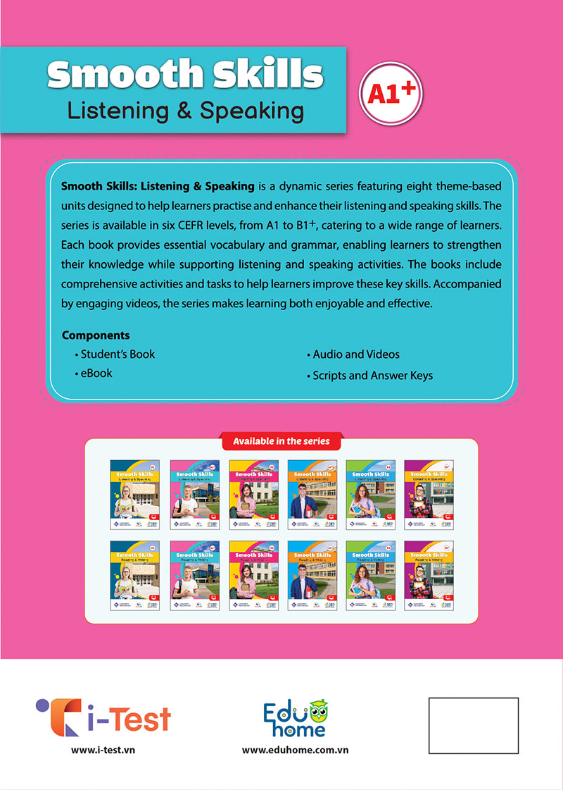 Sách - Dtpbooks - Smooth Skills Listening & Speaking A1+