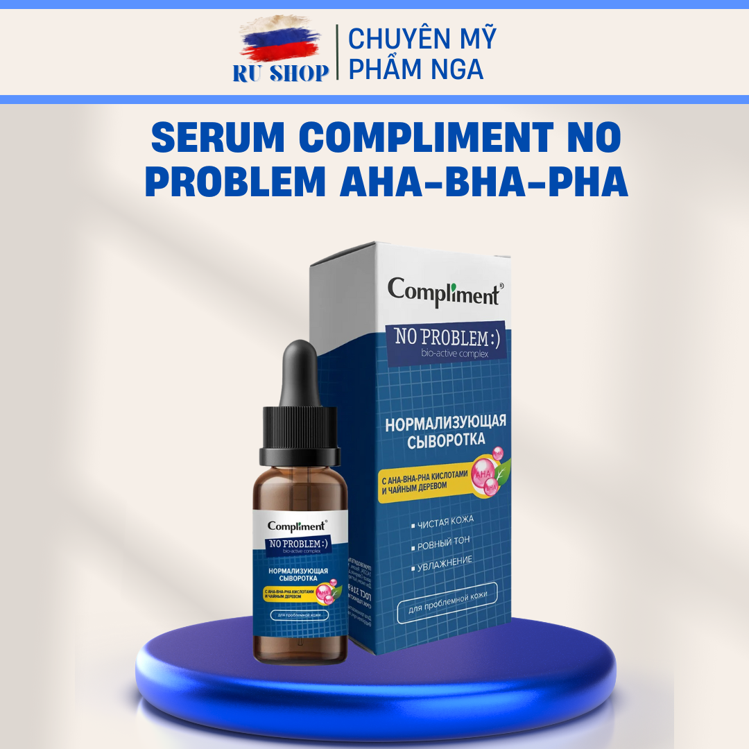 Serum Compliment No problem AHA-BHA-PHA phục hồi, tái tạo da dầu mụn