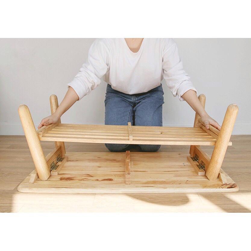 BÀN SOFA NGỒI BỆT, BÀN TRÀ HÌNH CHỮ NHẬT KIỂU HÀN QUỐC
