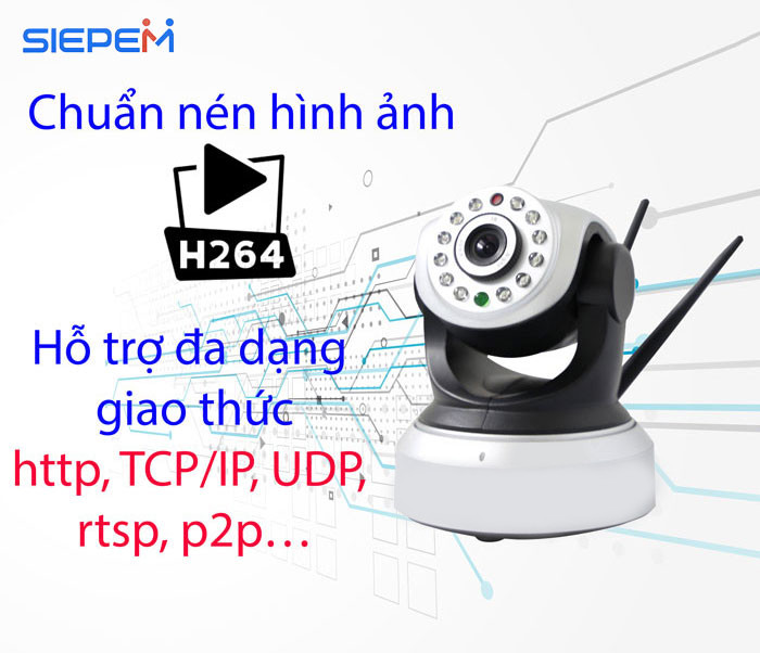 Camera Ip Siepem 6203 Pro - Hàng Chính Hãng