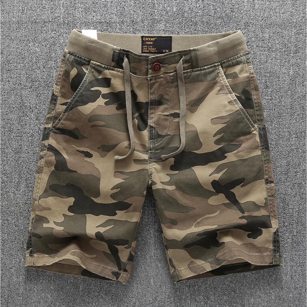 Quần short lưng thun CHYAF_dã ngoại_chiến thuật