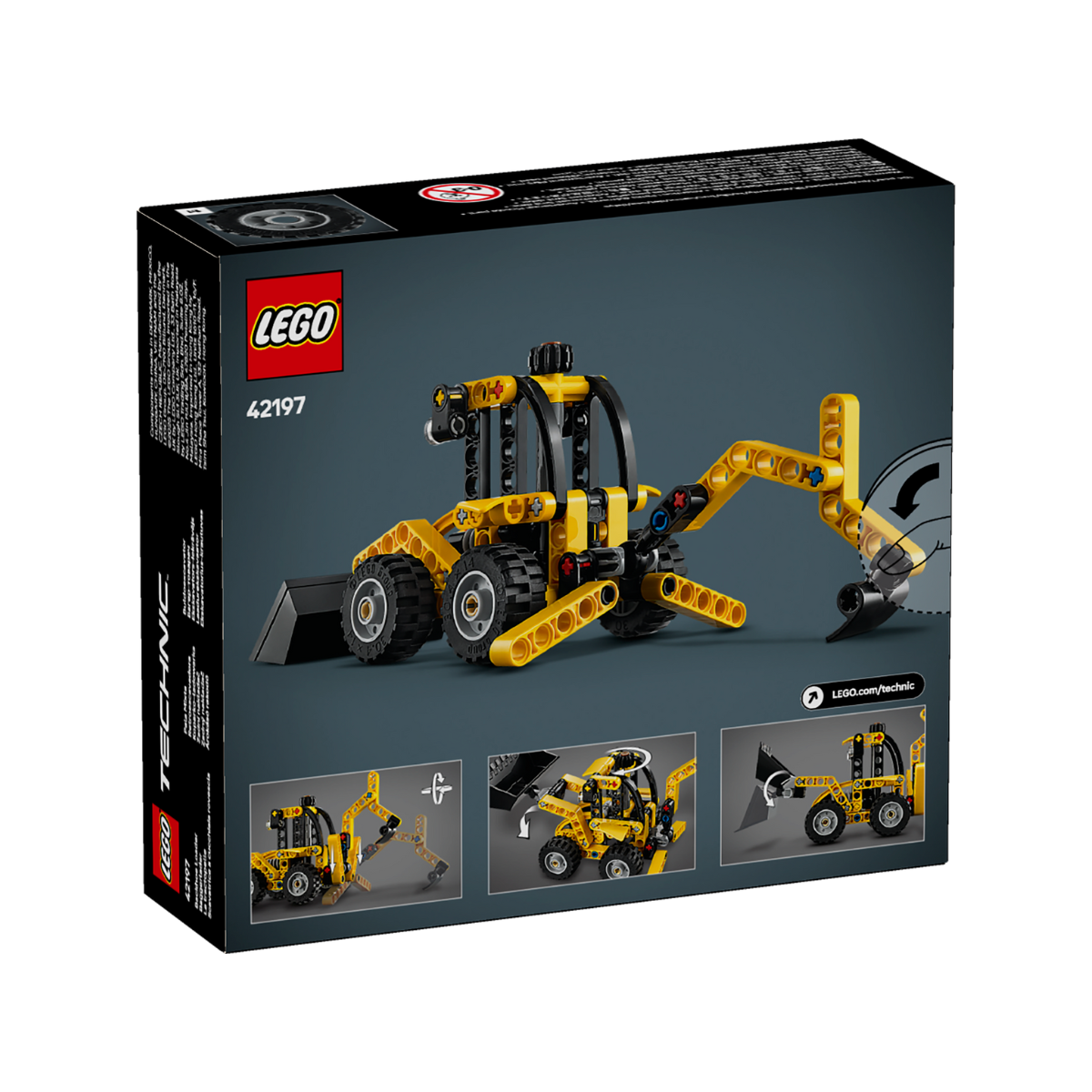 LEGO TECHNIC 42197 Đồ Chơi Xe Máy Đào Và Máy Xúc Kết Hợp (104 chi tiết)