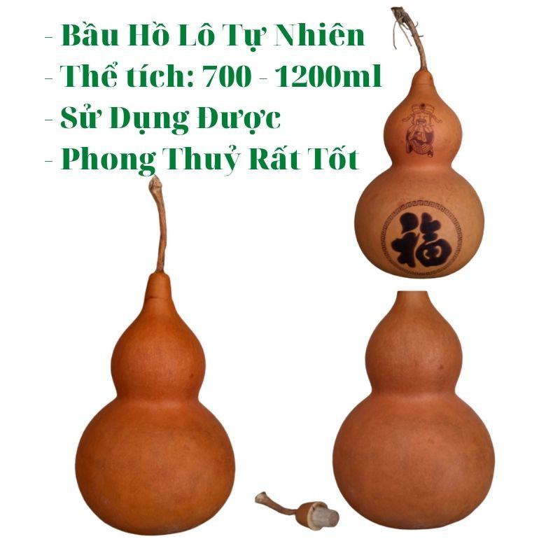 Bình Nước Từ Quả Bầu Hồ Lô Cầu An Lành Hạnh Phúc