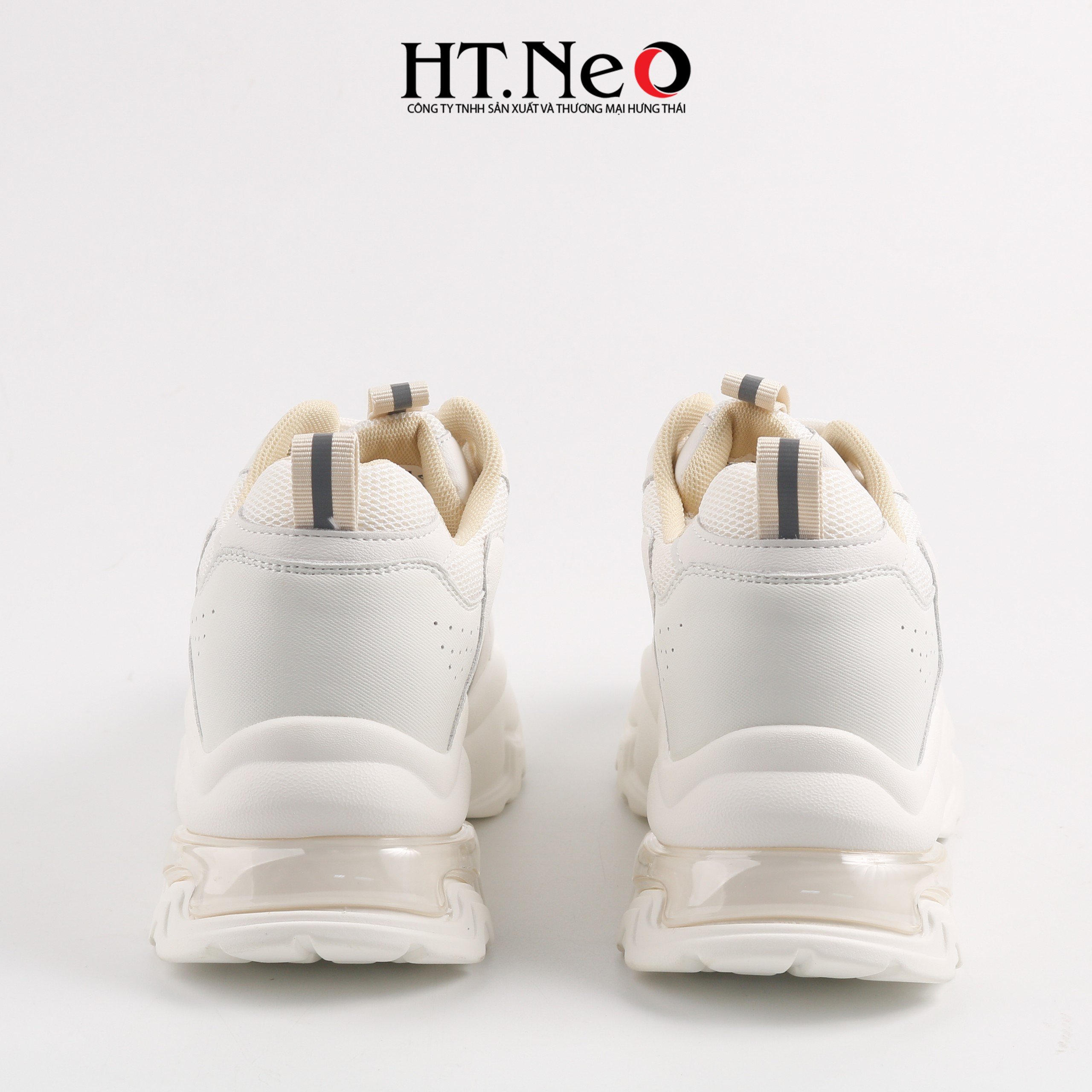 Giày thể thao, giày sneaker nữ đế cao su đúc, đế cao, chất liệu da kết hợp vải lưới, kiểu dáng trẻ trung, đi êm chân, thoải mái TTN13
