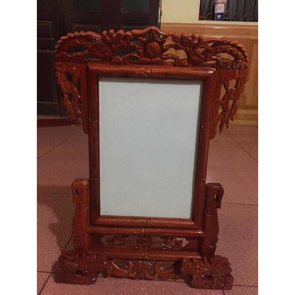 Khung ảnh thờ gỗ hương kích thước ảnh 20x30cm