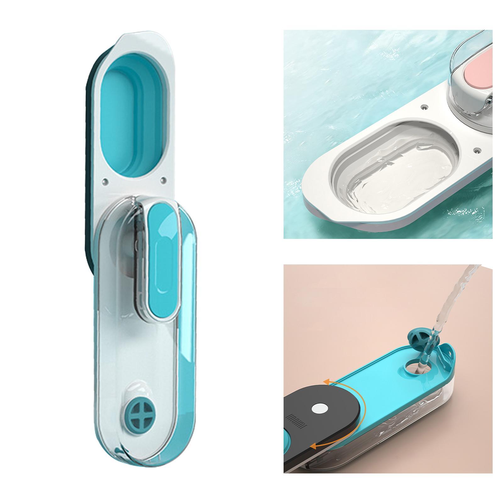 Portable Pets Water Bottle Puppy Water Dispenser Blue