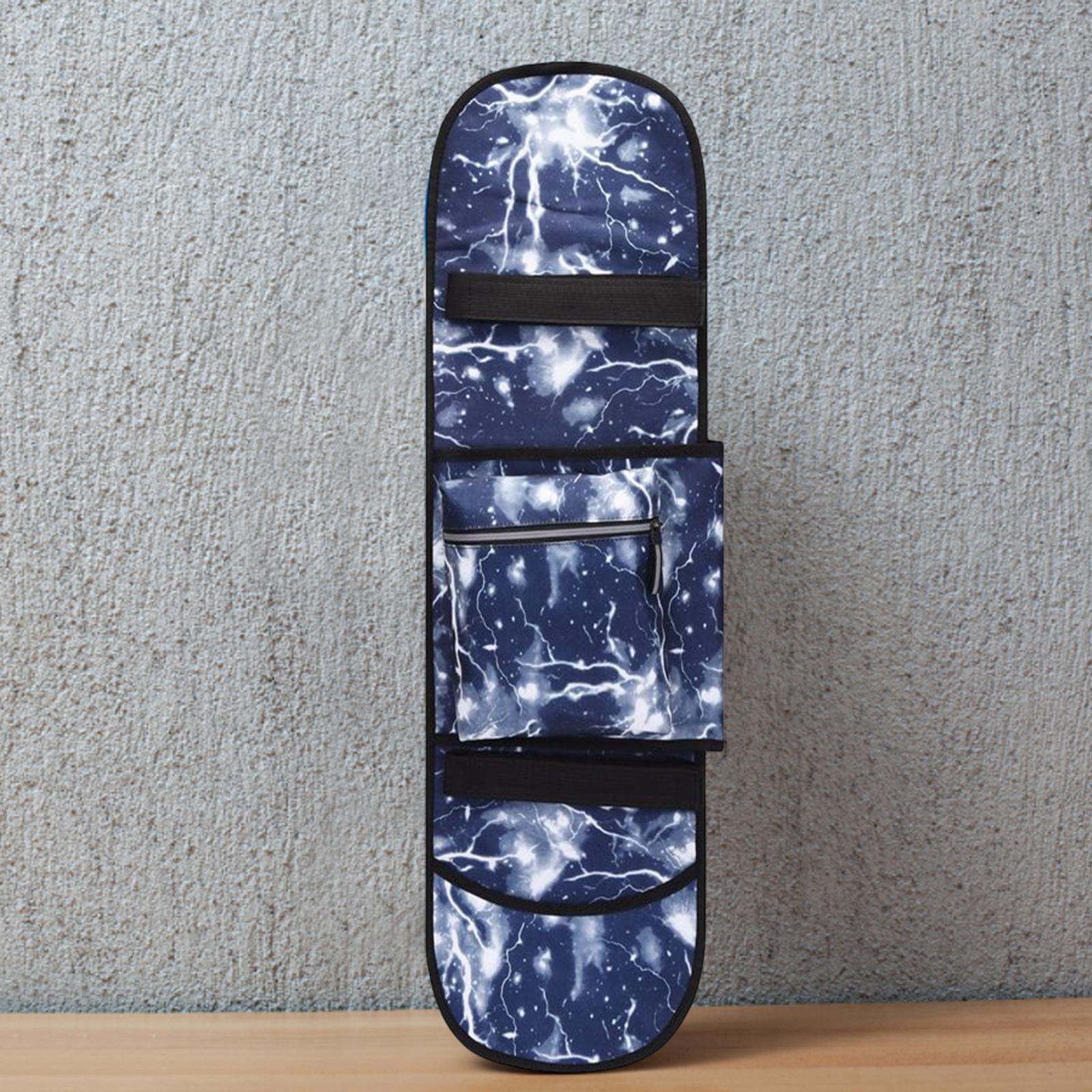 Oxford Skateboard Backpacks Bag Longboard Carry Case Water Resistant Outdoor