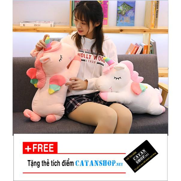 Gấu bông CATAN shop,Gối mền kỳ lân 3 trong 1 siêu cute,nỉ nhung cực mịn,chăn gối văn phòng unicorn ngựa 1 sừng, quà tặng