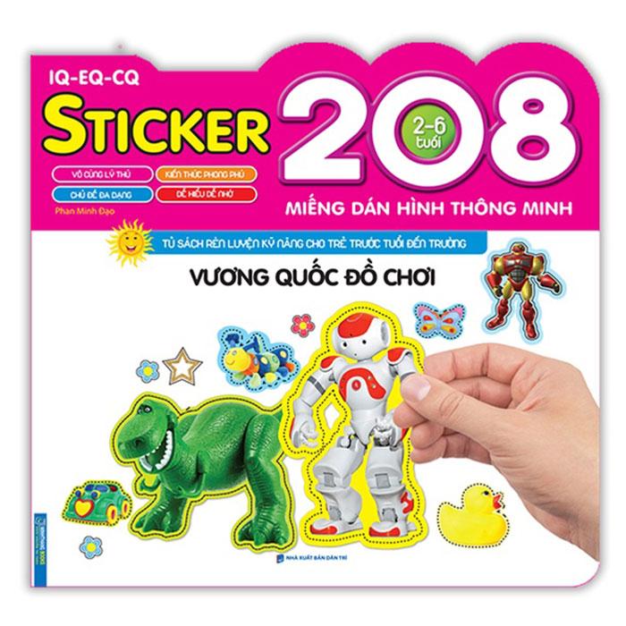 Sticker IQ-EQ-CQ – 208 Miếng Dán Hình Thông Minh - Vương Quốc Đồ Chơi (Tái bản năm 2022)