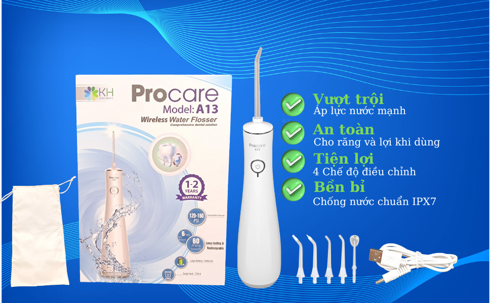 Máy tăm nước du lịch Procare A13