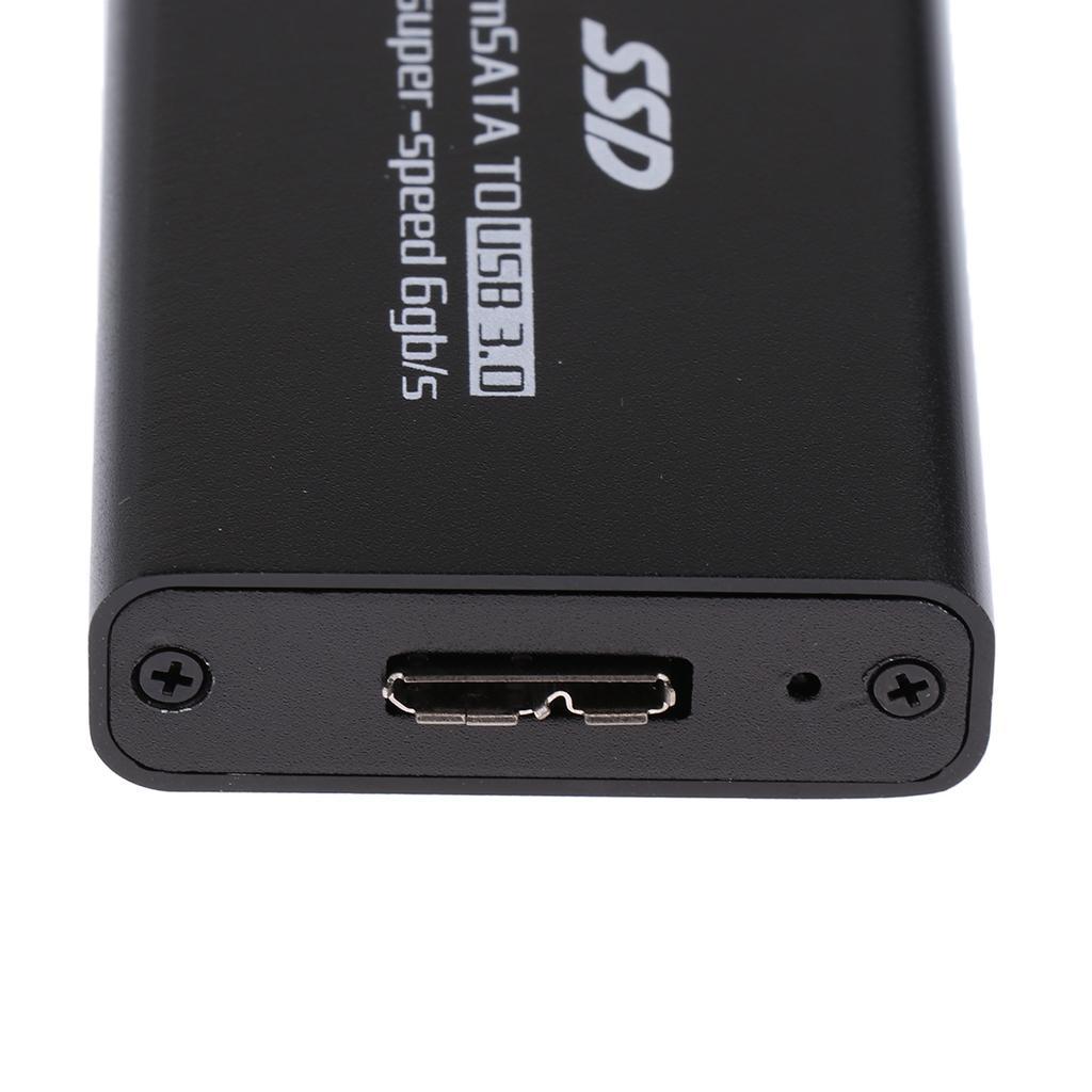 MSATA to USB 3.0 External SSD Enclosure Conveter Case with Cable