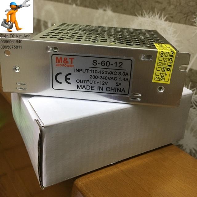 Nguồn 12v5a tổ ong