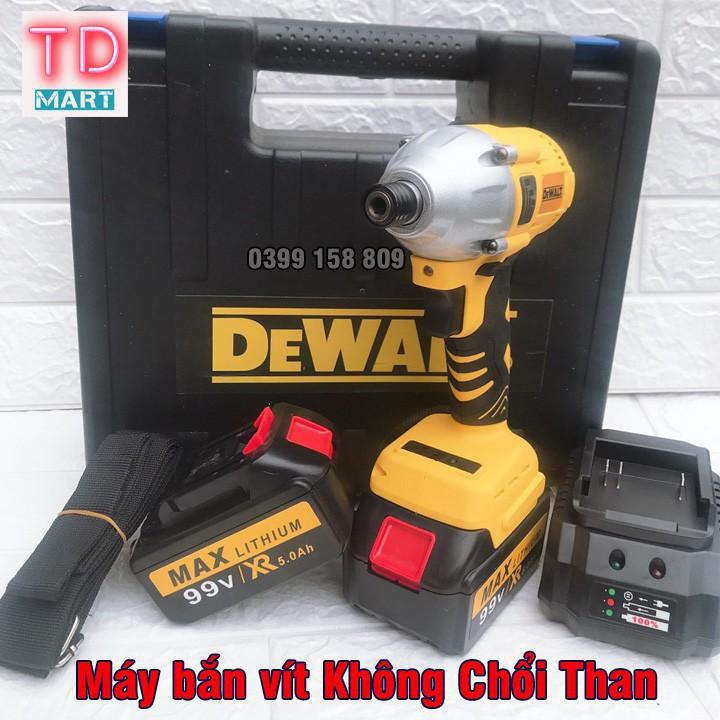 Máy chuyên bắt vít DEWALT 99V, 100% Lõi Đồng - Pin 10 cell Cực Trâu