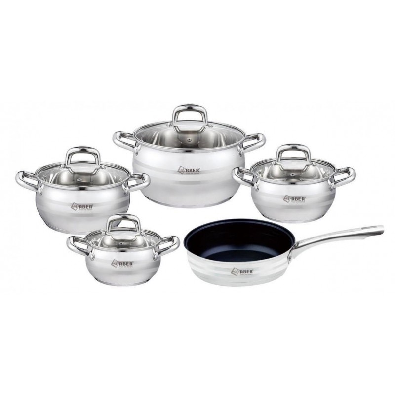 BỘ NỒI INOX 5 MÓN ARBER TIGER Hàng chính hãng