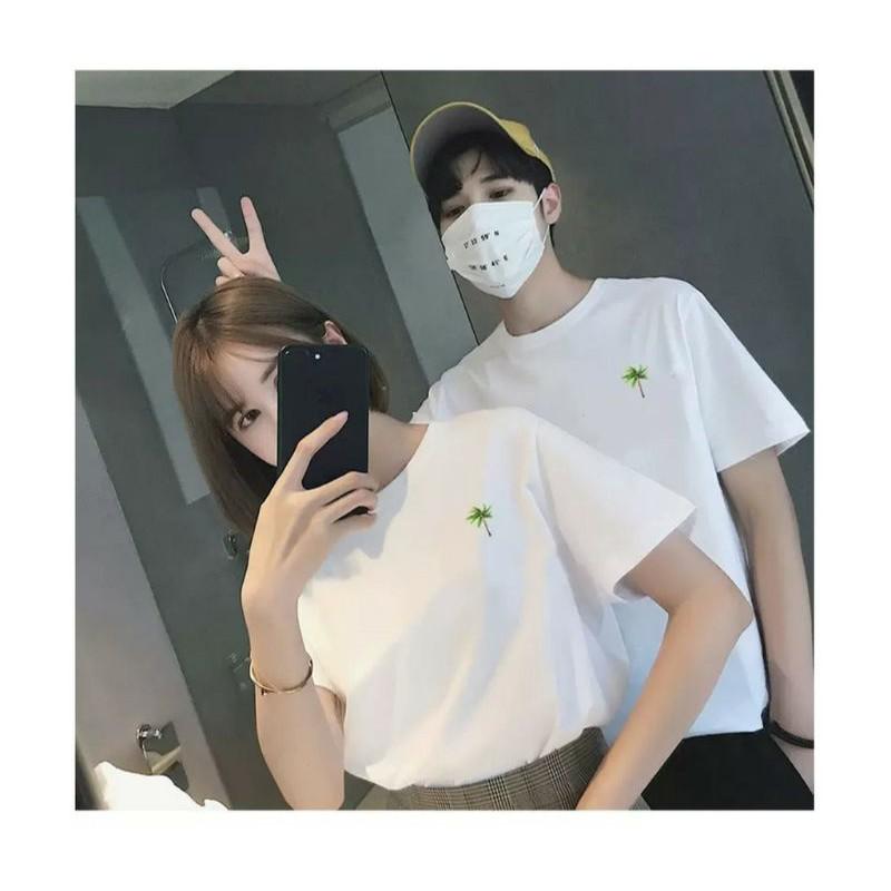 Áo đôi nam nữ hình cỏ phong cách