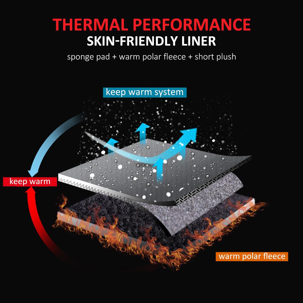 Găng tay mùa đông đi xe đạp ấm áp có thể vuốt màn hình cảm ứng tập thể thao, trượt tuyết ngoài trời
