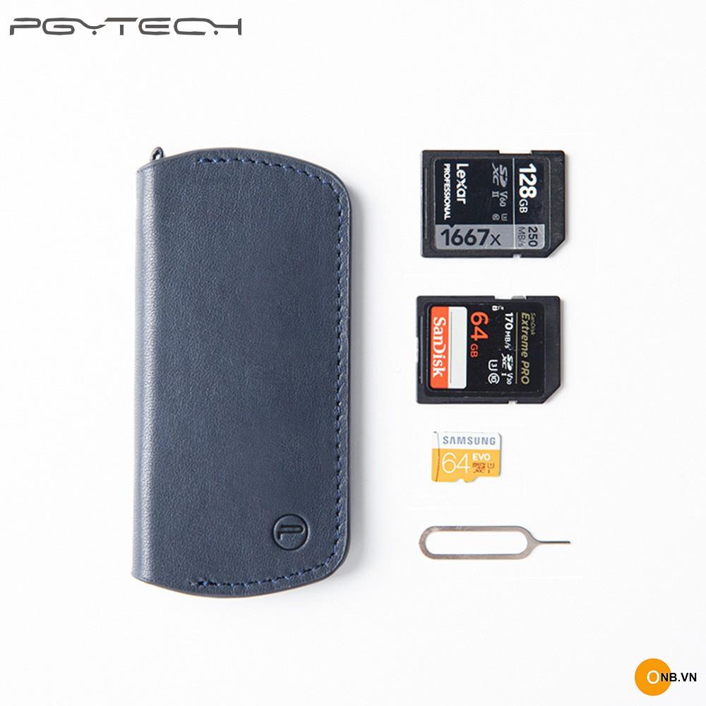 PGYTECH Ví Da Mini đựng thẻ nhớ SD, Micro SD, Sim - Hàng Chính Hãng