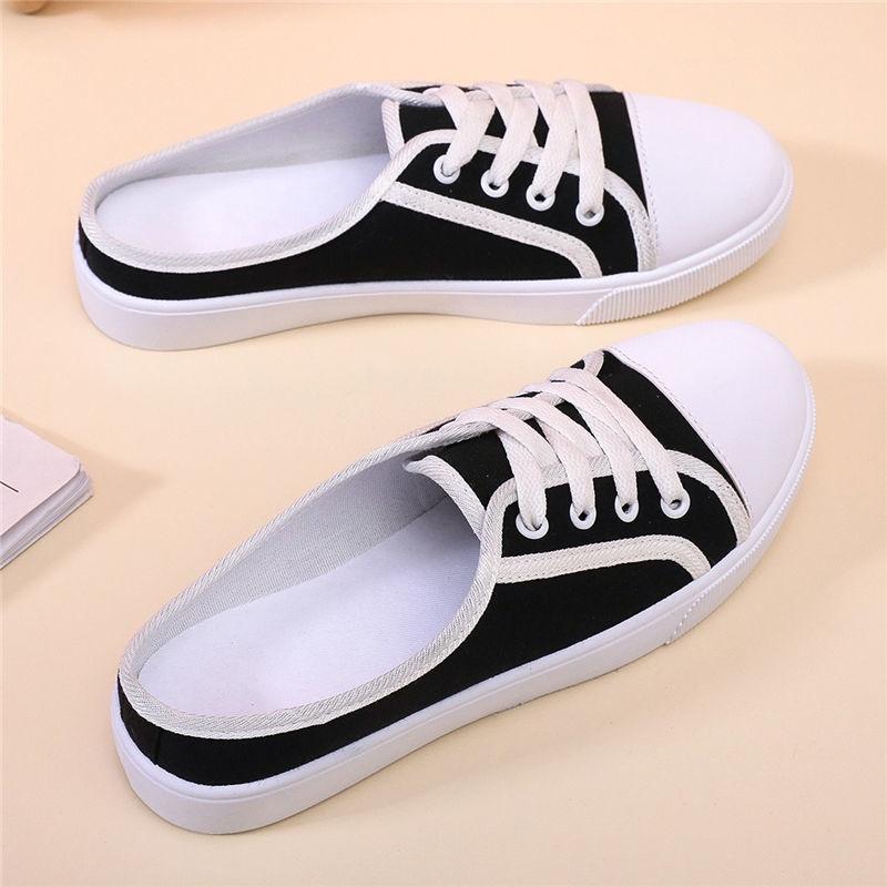 Giày Lười Canvas Thời Trang Mới Cho Nữ