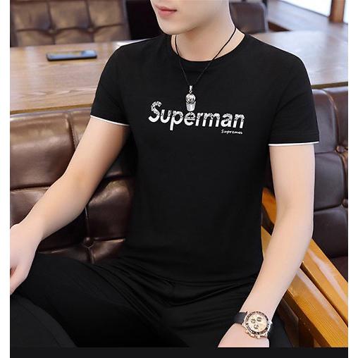 Mẫu áo thun nam tay ngắn áo phông cổ tròn 4 màu được yêu thích nhất superman 06