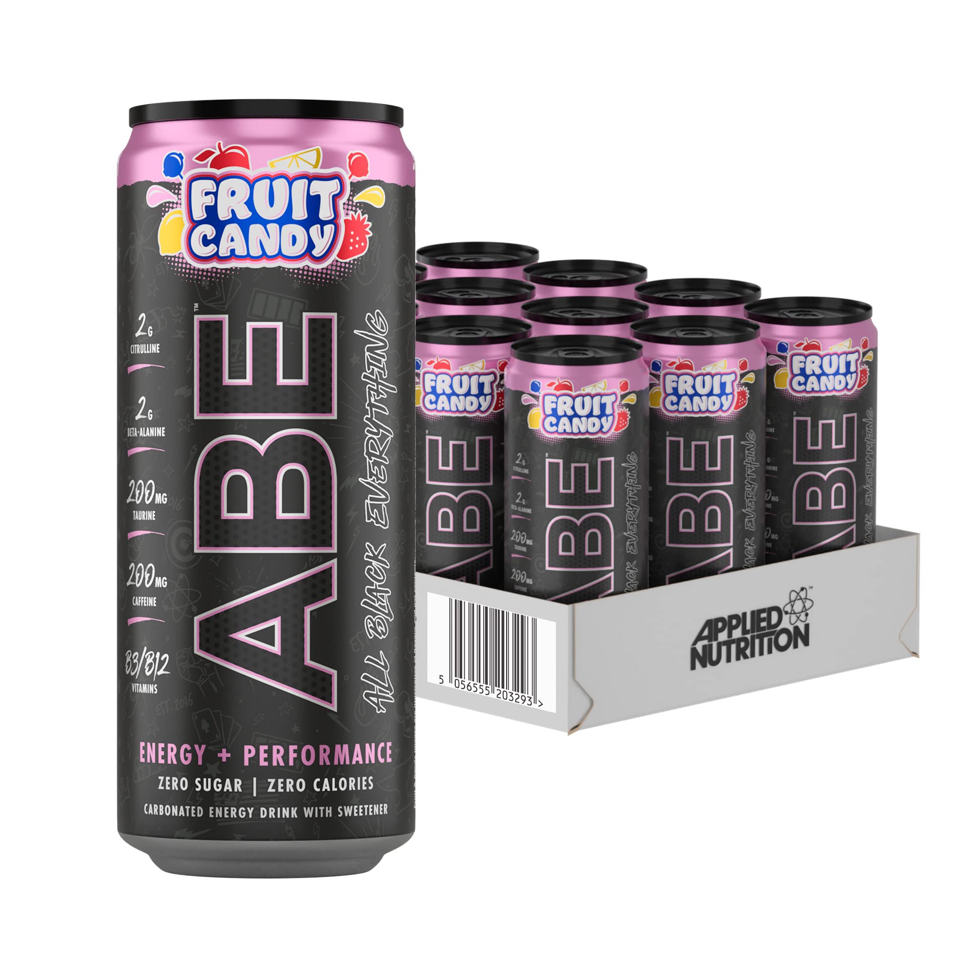 PREWORKOUT ABE ENERGY (1 LON 330ML) NƯỚC TĂNG NĂNG LƯỢNG SUỐT BUỔI TẬP KHÔNG ĐƯỜNG BỔ SUNG CITRULLINE BETA ALANINE &amp; CAFFEIN