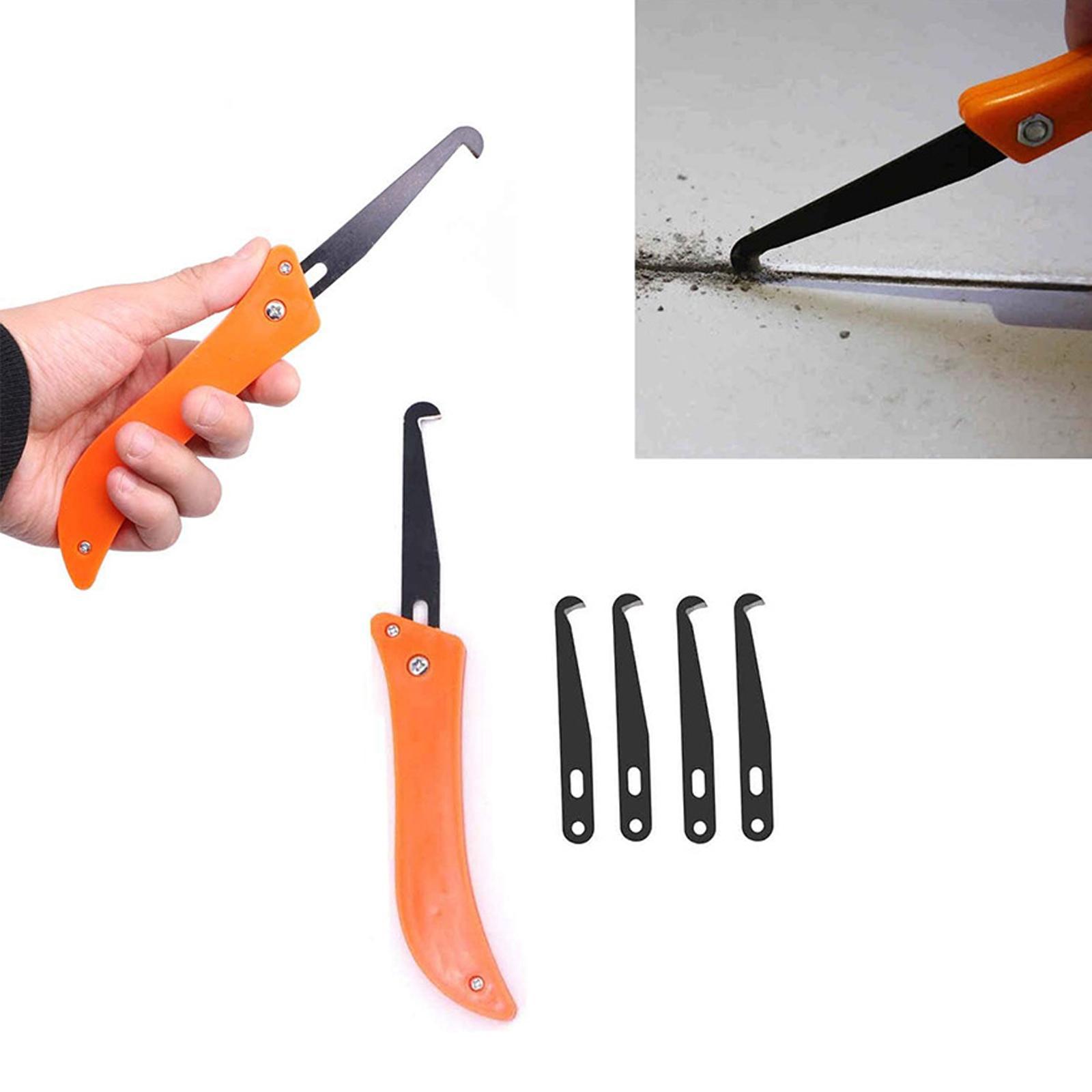 8 Pieces Grout Removal Tool Tile Caulk Finishing Tools Tile Joint Cleaning Scraper Caulking Removal Tool for Seams and Corner Cement Lime