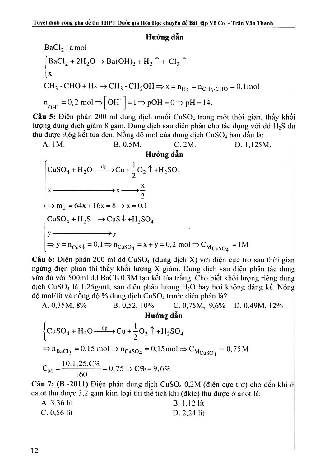 Sách Tuyệt Đỉnh Công Phá Đề Thi THPT Quốc Gia Hóa Học Chuyên Đề Bài Tập Vô Cơ