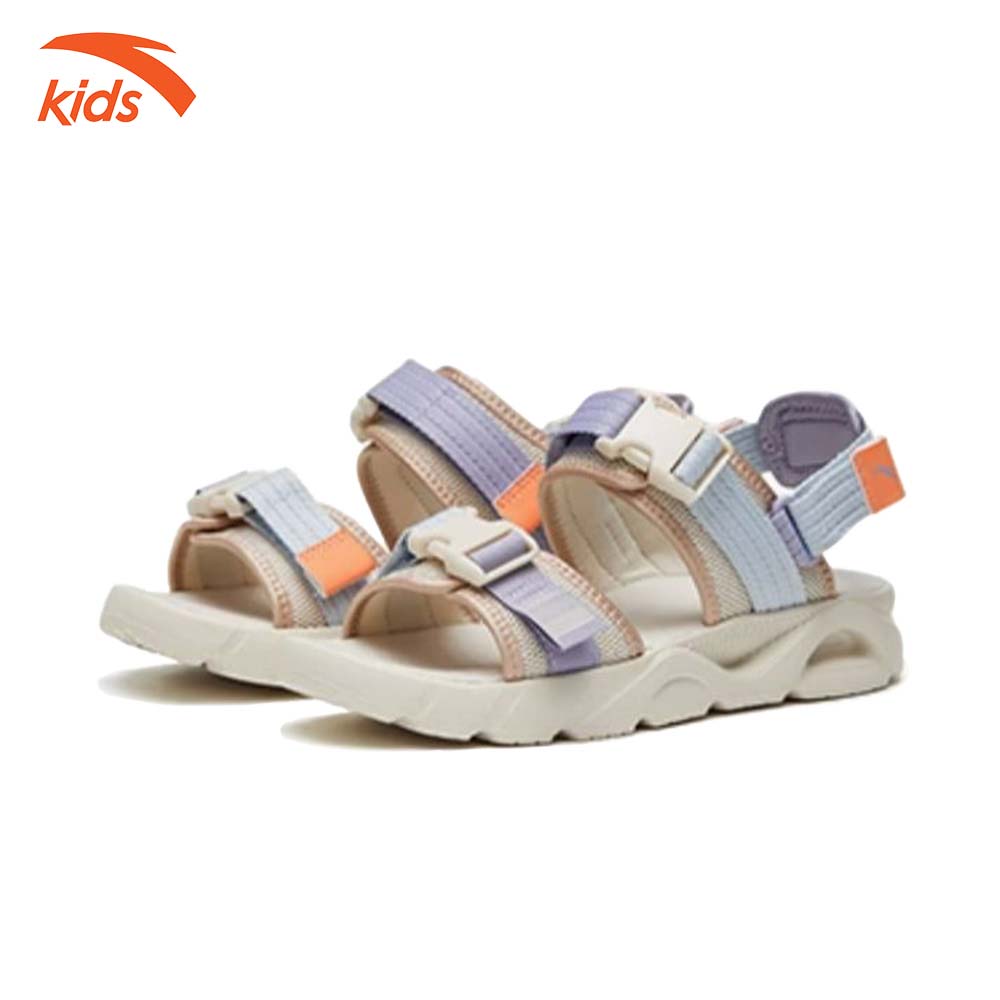 Sandals thời trang thể thao bé gái Anta Kids siêu nhẹ, quai dán tiện lơi, thoáng khí W322336923