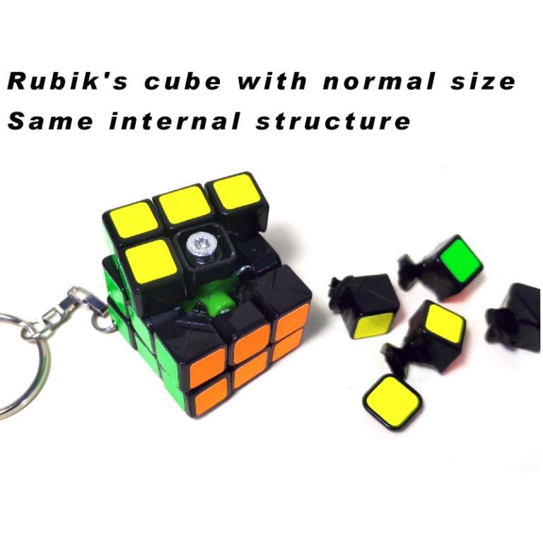 Móc chìa khóa gắn đồ chơi khối rubik 3x3 CHENGMEI