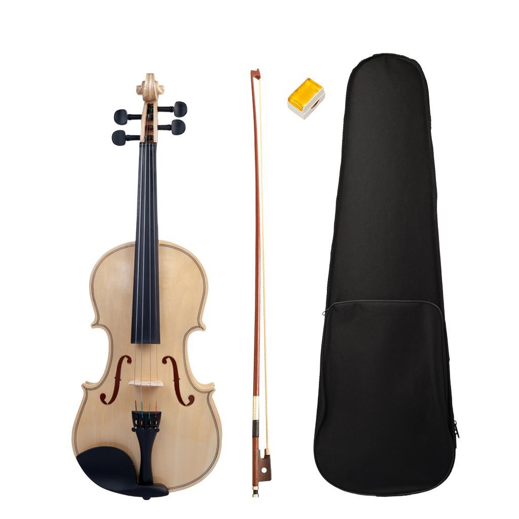 4/4 Full Size Acoustic Violin with Case Bow Rosin for Beginner