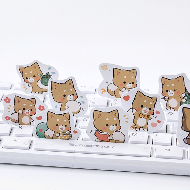 Hộp 45 miếng dán sticker mèo C-006