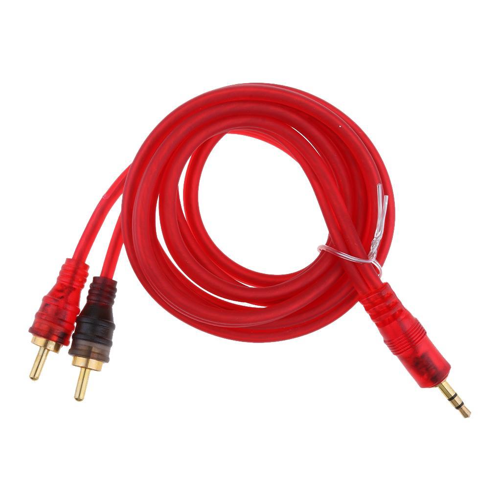 RCA Cable 3.5mm Male to 2-Male RCA Cable Splitter Audio RCA Male Cable
