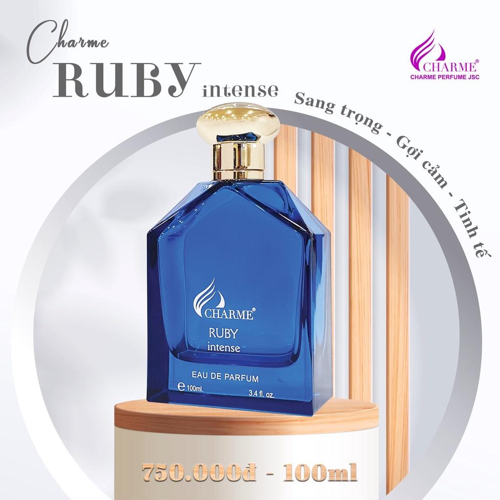 Nước hoa nam cao cấp, Charme Ruby Intense, mùi hương gỗ ấm áp, gây nghiện cho mọi người xung quanh, 100ml