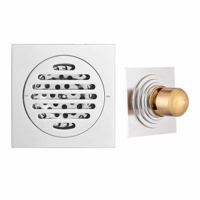 Phễu thoát sàn đúc dày nặng bằng đồng cao cấp Hố ga SIÊU THOÁT NƯỚC lắp vừa phi 60 và 90