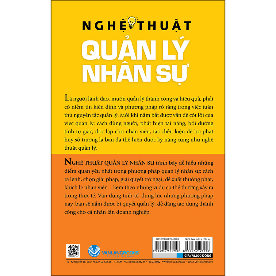 Nghệ Thuật Quản Lý Nhân Sự (Tái Bản)