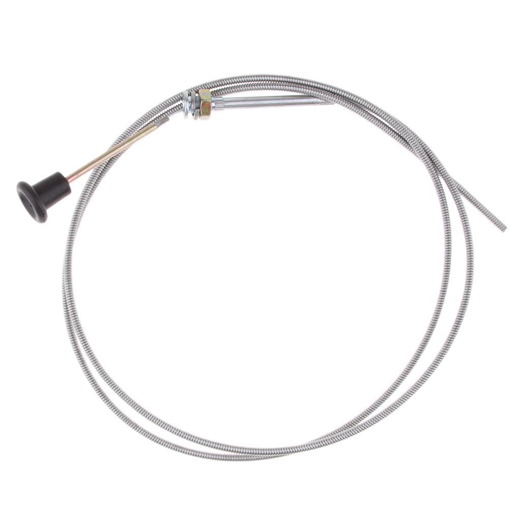 2x Universal Push Pull Choke Throttle Cable 60" Conduit Length Tractor Mower