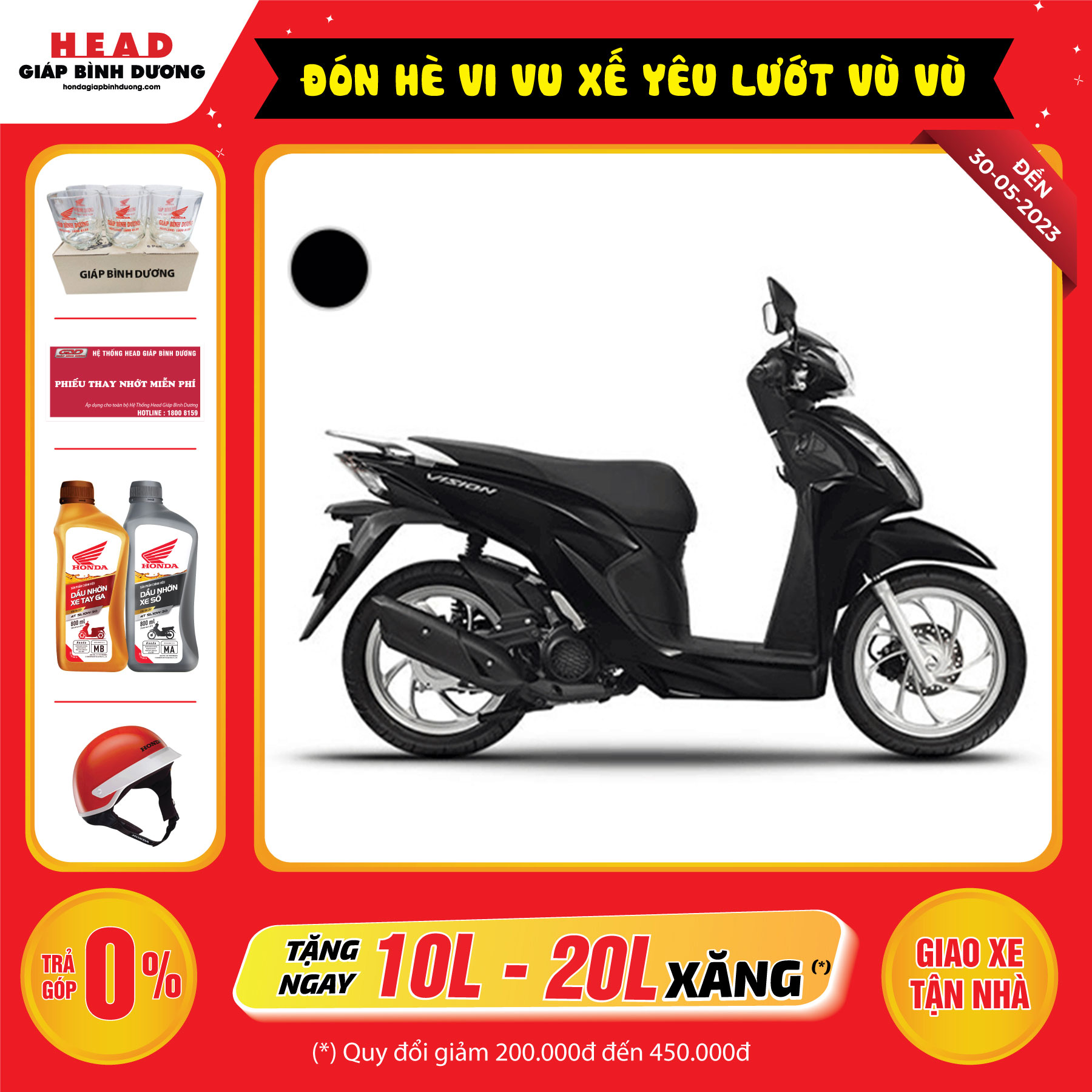 Xe máy Honda Vision 2023 - Phiên bản Tiêu chuẩn