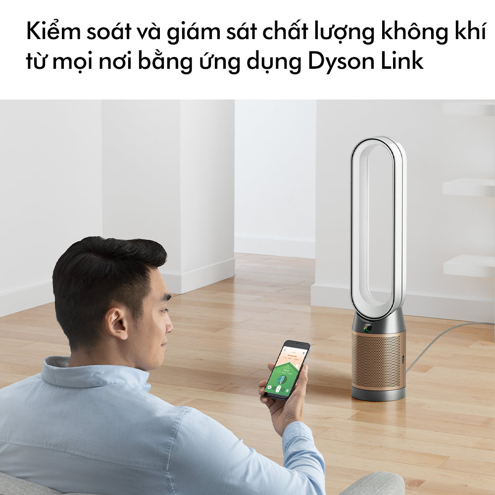 Quạt Không Cánh Lọc Không Khí Dyson TP09, Bộ Lọc Hepa Loại Bỏ 99% Vi Khuẩn Và Bụi Mịn, Nhập Khẩu