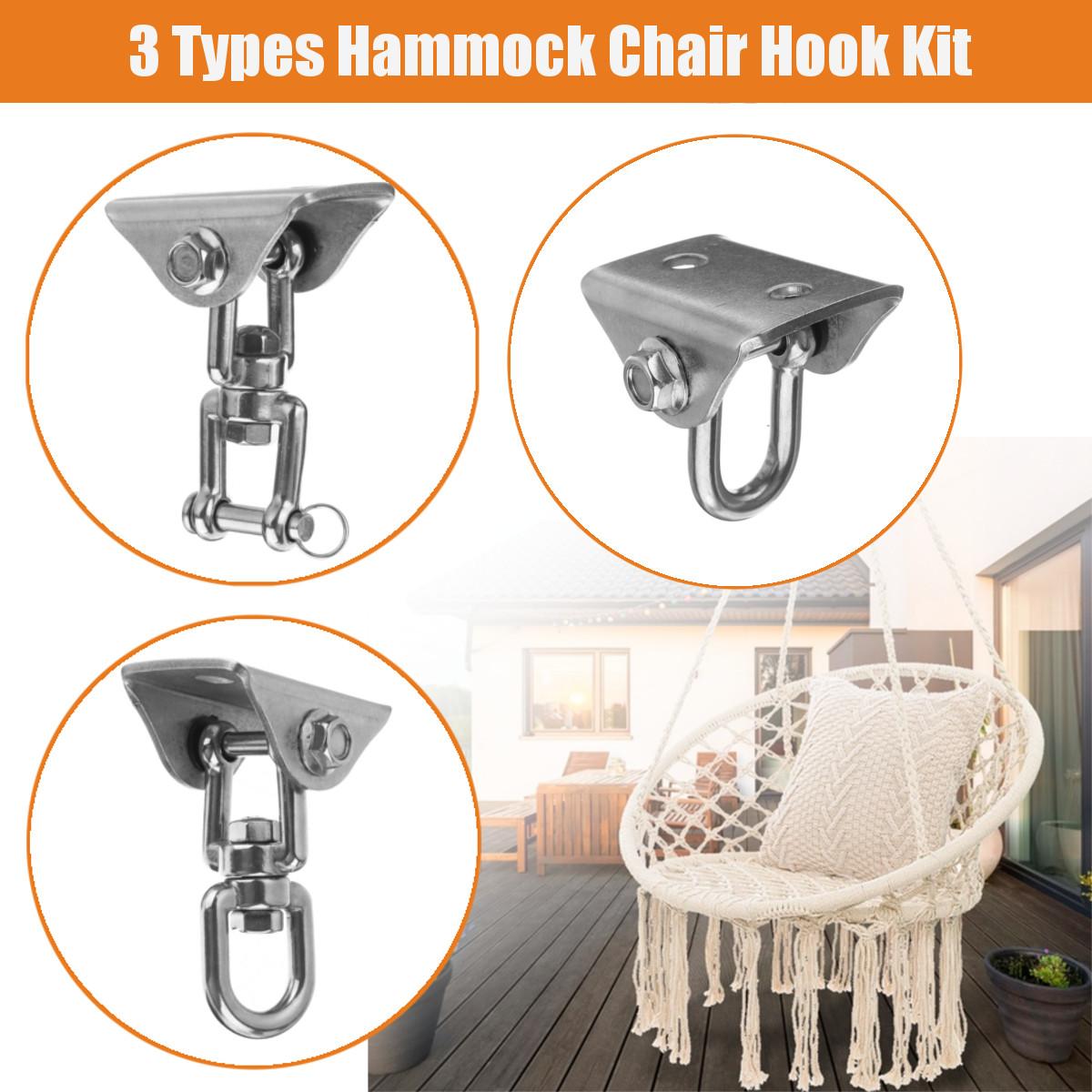 Đồng hồ nam Dây Thép Không Gỉ Giá Treo Võng Gắn Trần Móc Mỏ Neo Tập Gym Móc Áo Tập Gym Trên Không Tập Yoga Xoay Treo Ghế