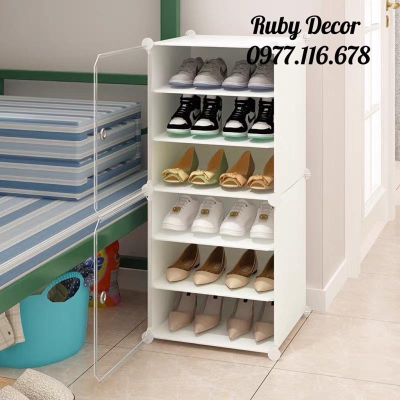 Tủ giày nhựa lắp ghép đa năng- kệ giầy dép - Ruby Decor