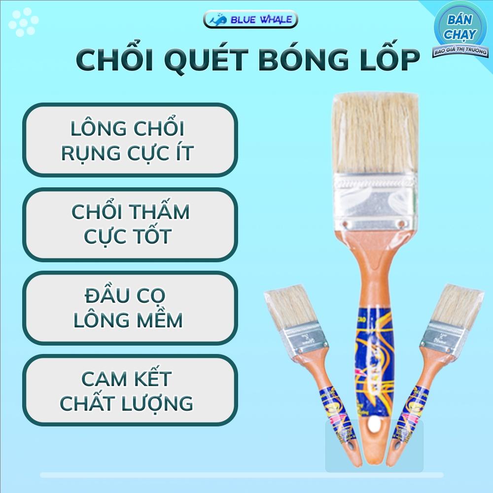 Chổi quét sơn, cọ quét sơn lông mịn xuất xưởng 2 inch 58mm giá rẻ, quét đen lốp ô tô