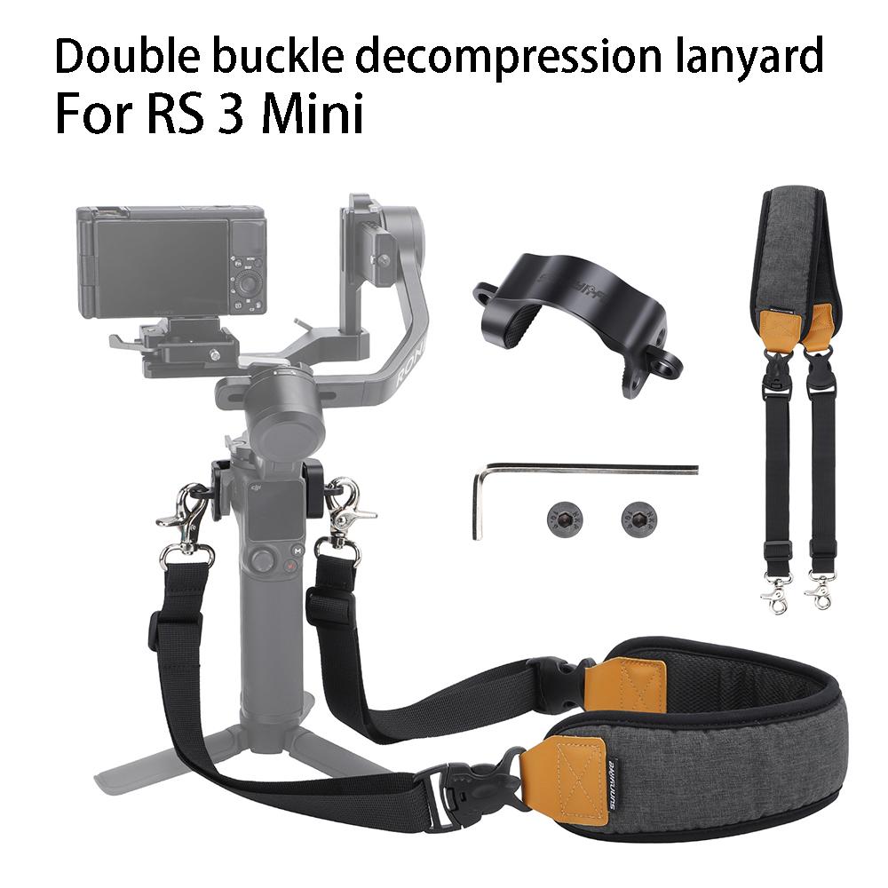 Đối với dây buộc mini dji rs3, dây đeo vai di chuyển bẫy kép cầm tay cho phụ kiện mini dji rs3