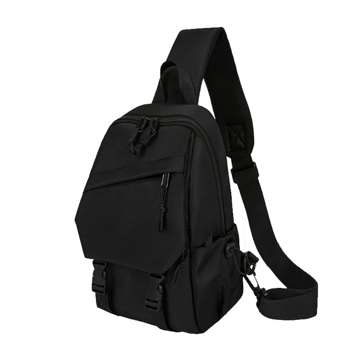 Túi đeo chéo Basic chống nước, tích hợp dây sạc USB unisex nam nữ phong cách thời trang DRU - Hàng Chính Hãng